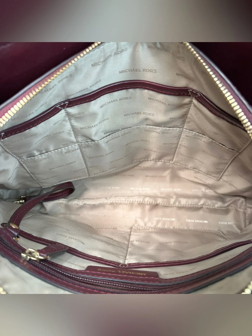 Michael Kors Large Mercer in Oxblood
